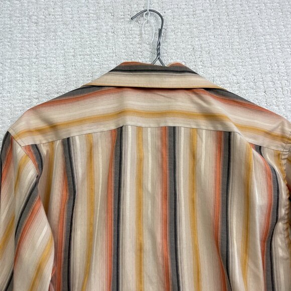 Sergio Louis Italy Long Sleeve Button-front Shirt Men S Aztec Stripes Western - Picture 13 of 13